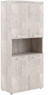 Шкаф с 2-мя комплектами глухих малых дверей и топом THC 85.4 дуб Каньон Z 854х452х1968