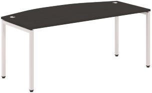 Стол руководителя XSET 189 Дуб Юкон Модерн/Алюминий 1800х914х750 XTEN-S