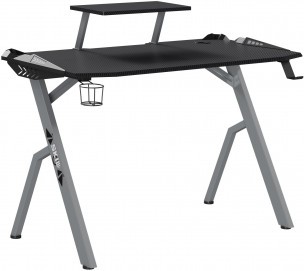 Стол компьютерный игровой CTG-001 Черный/Серый 1200х600х750