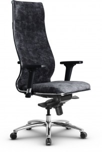 Кресло офисное Metta L (хром ов. сеч.) велюр