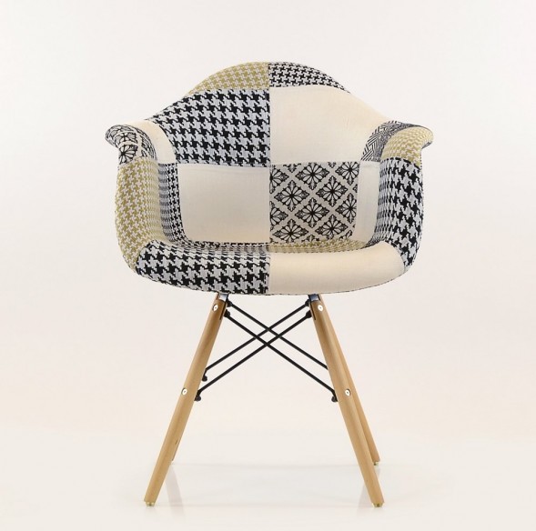 Стул-кресло DAW Patchwork Lounge трехцветный
