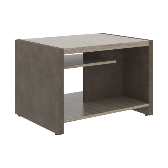 Стол журнальный СФ-531602 Бетон чикаго тем F187 ST9/Дрифтвуд H3090 ST22 600х800х550 WOOD&amp;amp;STONE