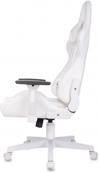 Кресло игровое Zombie Neo белый эко.кожа крестов. пластик пластик белый