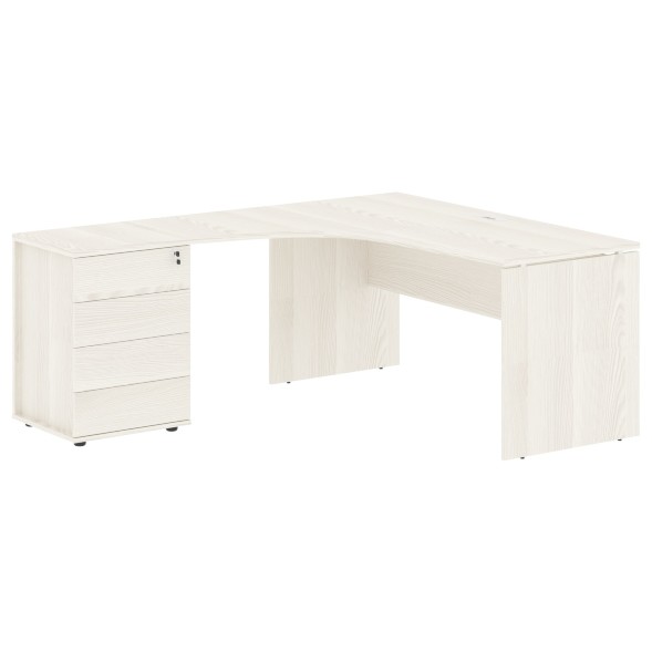 Стол эргономичный с тумбой EDCET 1518(L) 1560х1880х750 EDIS