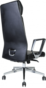 Кресло руководителя ЛОНДОН ЛЮКС чёрная экокожа