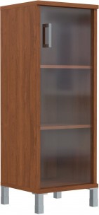 Шкаф-колонка средняя со стеклянной дверью B 421.8 Орех Гарда 475х450х1286