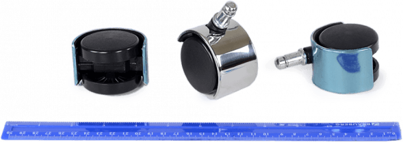 Набор колес офисного кресла хром D-50mm (5 шт/упак) d11 штуцер