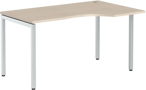 Стол эргономичный XSCET 149(R) Бук Тиара/Алюминий 1400х900х750