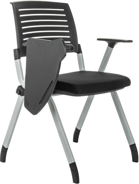 Стул Бюрократ X-Click-PP черный со столиком на ножках металл серый