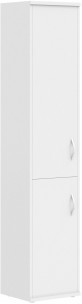 Шкаф колонка с глухой средней и малой дверьми СУ-1.3(L) Белый 406*365*1975