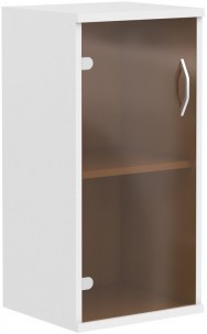 Шкаф колонка со стеклянной дверью СУ-3.2 Белый 406*365*823