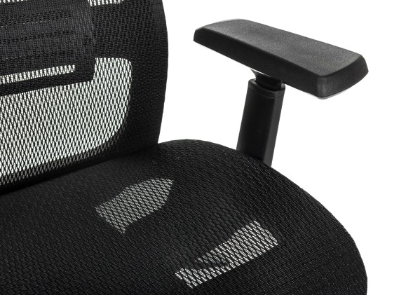 Кресло руководителя Бюрократ MC-912-H черный сетка с подголов. крестов. металл хром