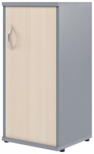 Шкаф колонка с глухой дверью СУ-3.1(R) Клен/Металлик 406*365*823