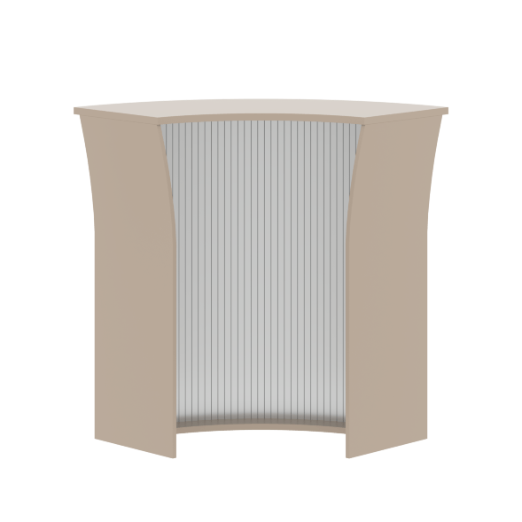 Стойка ресепшн угловая РС-5 /Металлик 935х935х1150 IMAGO